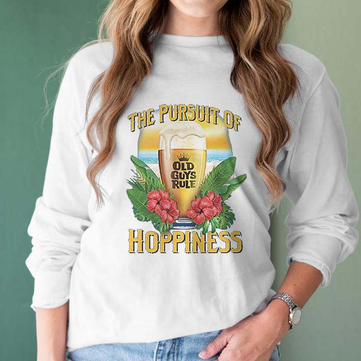 Old Guys Rule Hoppiness Iris Beer Lover Women Long Sleeve Tshirt