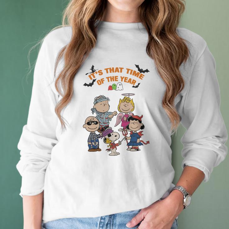 Peanuts Halloween Women Tshirt Women Long Sleeve Tshirt