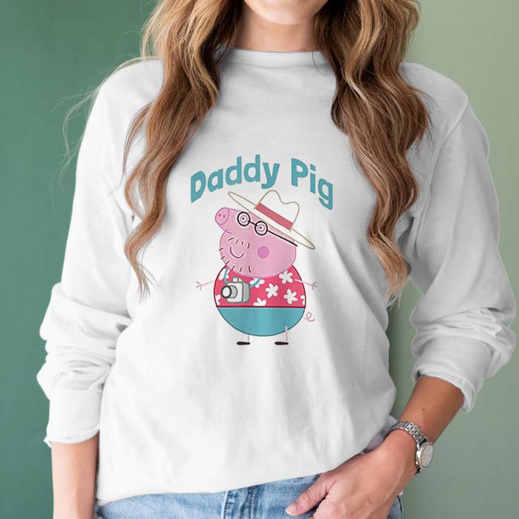 Peppa Pig Daddy Pig Best Christmas Gifts For Dad Women Long Sleeve Tshirt