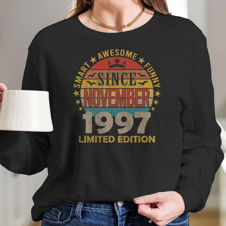 23 Years Old 23Rd Birthday Gift Since November 1997 Men Women Women Long Sleeve Tshirt