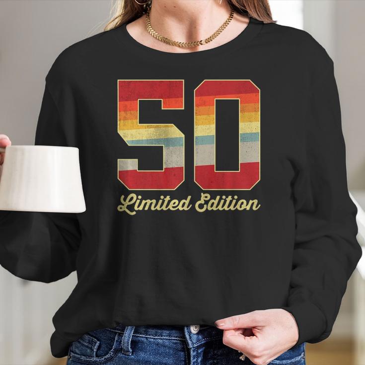 50Th Birthday Vintage Limited Edition 1972 50 Years Old Men Women Long Sleeve Tshirt