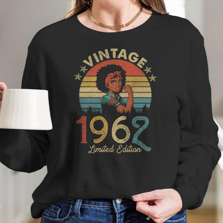 60 Years Old Vintage 1962 Made In 1962 60Th Birthday Women Women Long Sleeve Tshirt