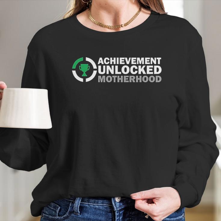 Achievement Unlocked Motherhood Women Long Sleeve Tshirt