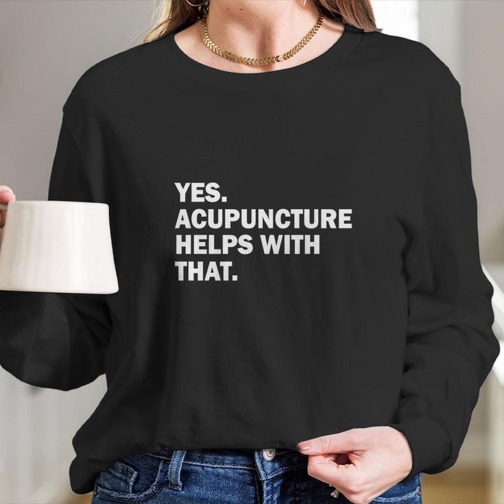 Womens Acupuncture Cute Shirt Women Long Sleeve Tshirt