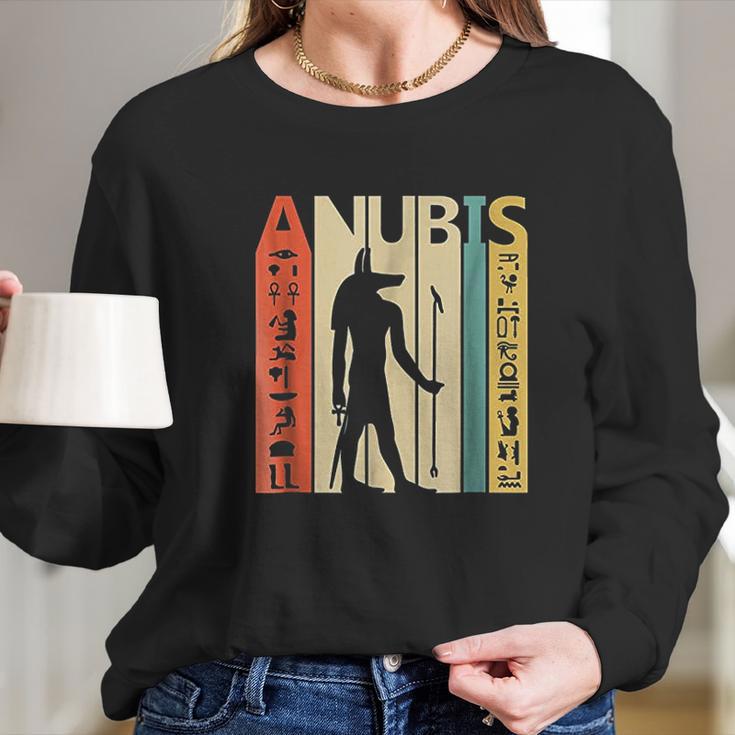 Ancient Egypt God Anubis Women Long Sleeve Tshirt