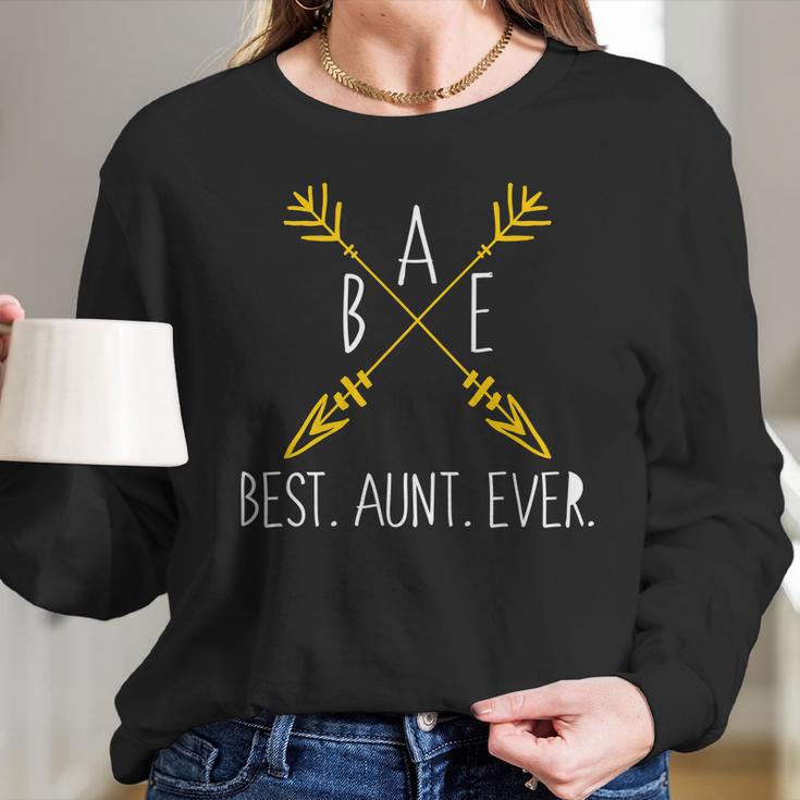 Bae Best Aunt Ever Arrows Logo Women Long Sleeve Tshirt