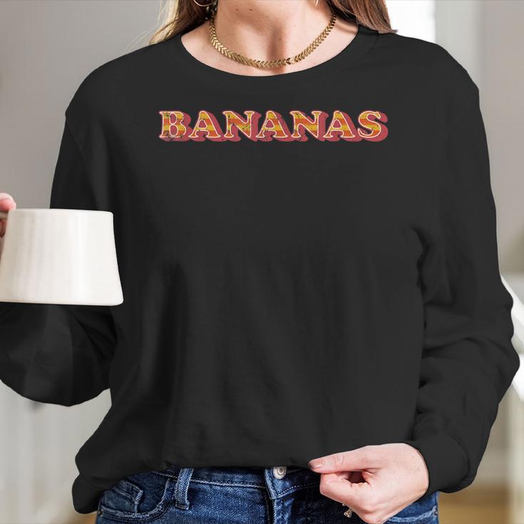 Bananas Vintage Style 70S By Seventies Women Long Sleeve Tshirt