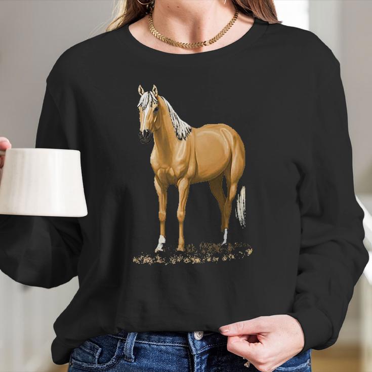 Beautiful Palomino Quarter Horse Women Long Sleeve Tshirt