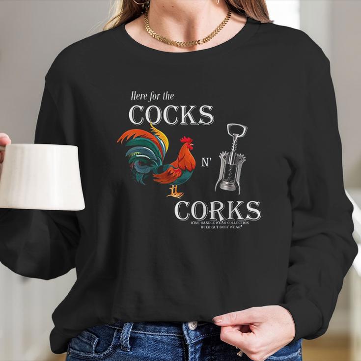 Beer Gut Body Wear Roosters Wine Women Long Sleeve Tshirt