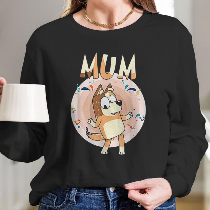 Bluey Dad Mom Funny Women Long Sleeve Tshirt