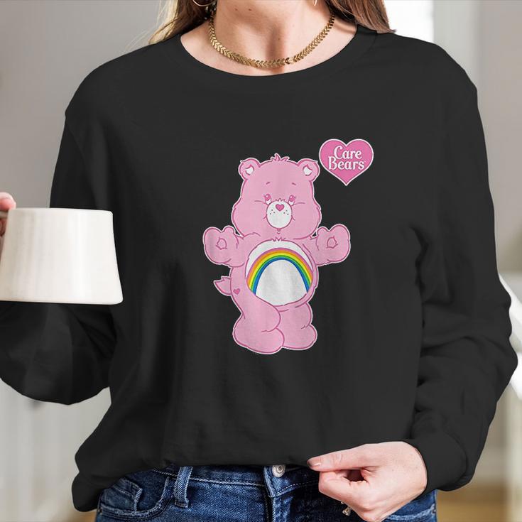 Care Bears Cheer Bear Pink Rainbow Women Long Sleeve Tshirt