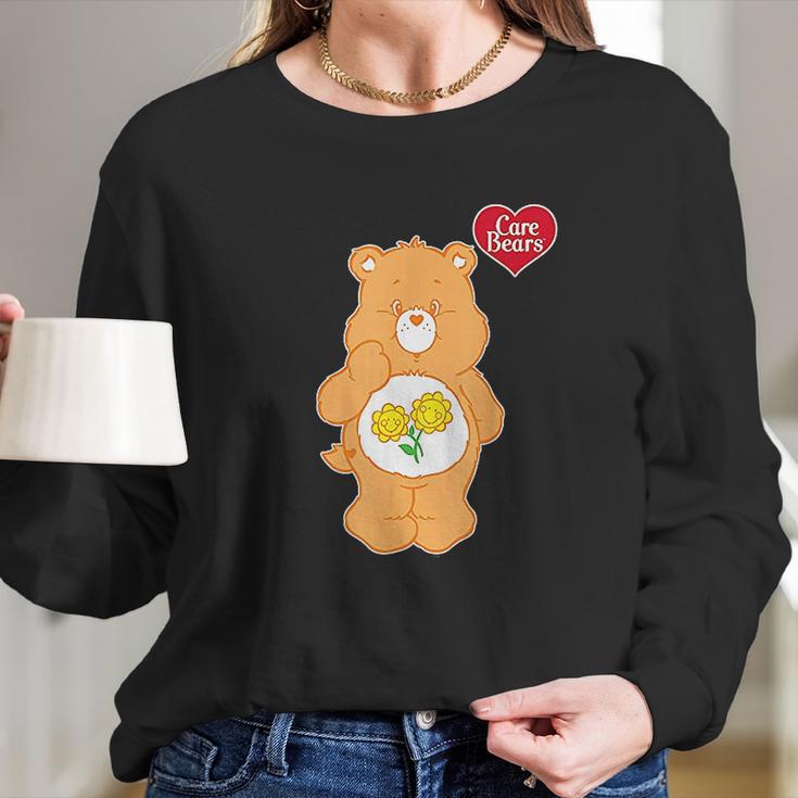 Care Bears Friend Bear Flower Women Long Sleeve Tshirt