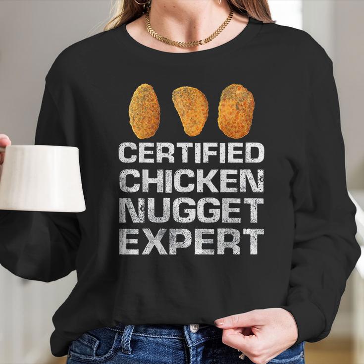 Certified Chicken Nugget Expert Funny Chicken Nugge Women Long Sleeve Tshirt