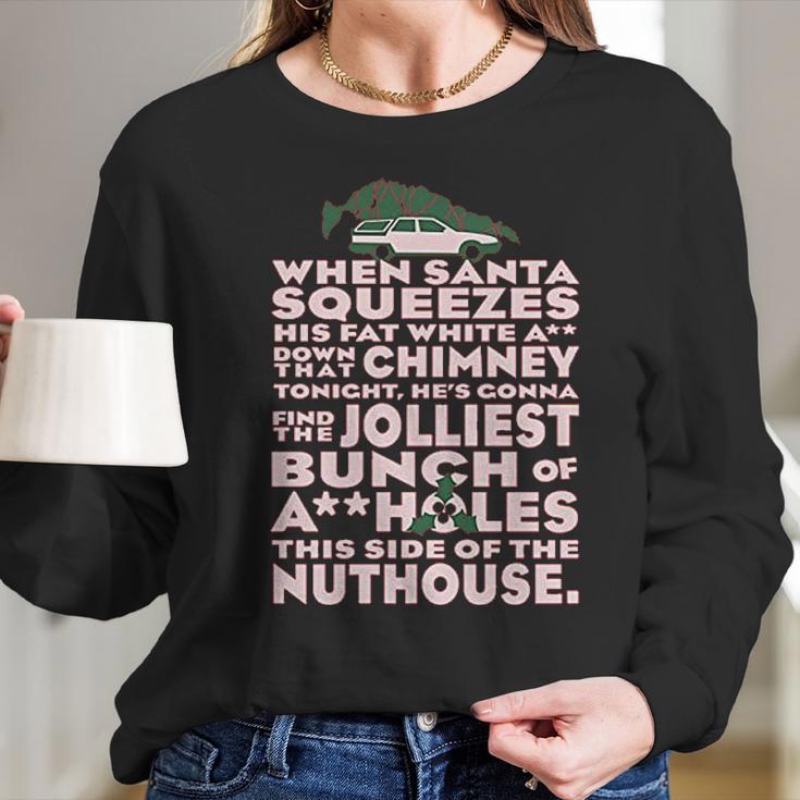 Christmas Vacation Jolliest Bunch Women Long Sleeve Tshirt