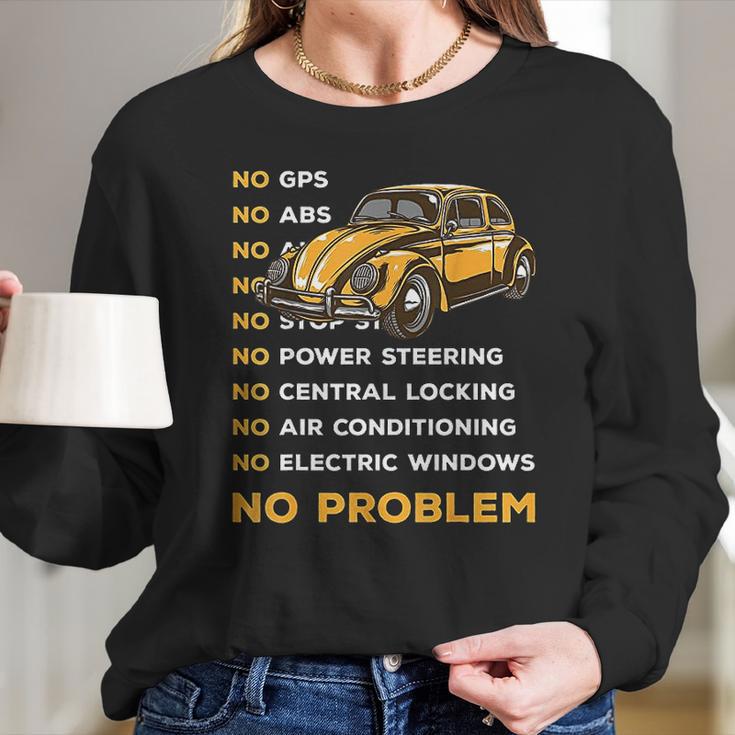 Classic Vintage Buggy Beetles Lover Old Bugs Car Gift Women Long Sleeve Tshirt