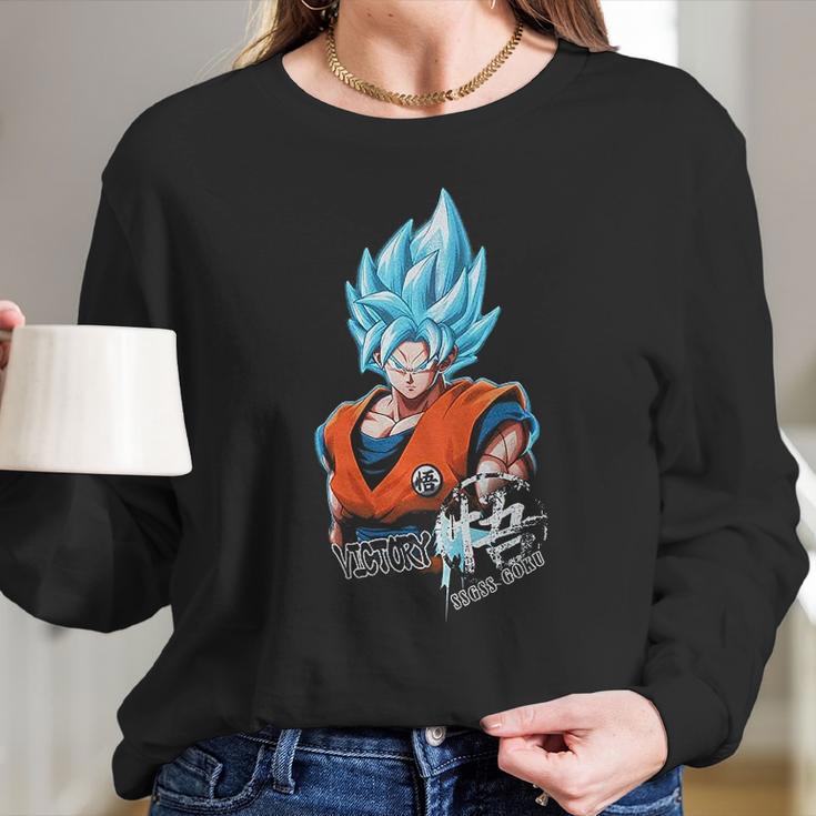 Dbz Super Saiyan God Women Long Sleeve Tshirt