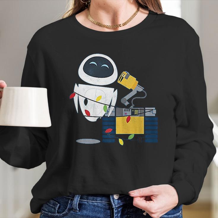 Disney Pixar Wall-E Eve Christmas Light Wrap Women Long Sleeve Tshirt