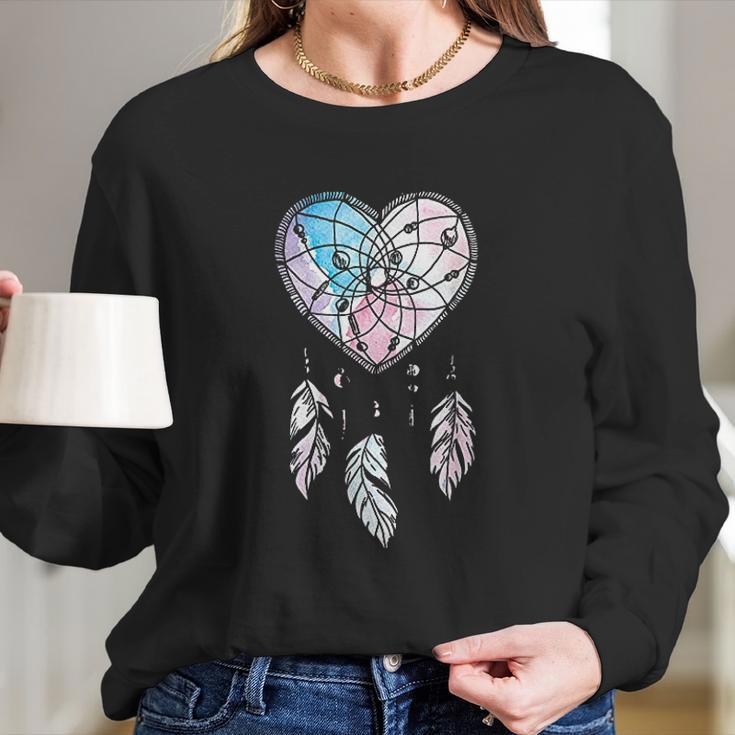 Dreamcatcher Native American Gift Boho Dream Catcher Women Long Sleeve Tshirt