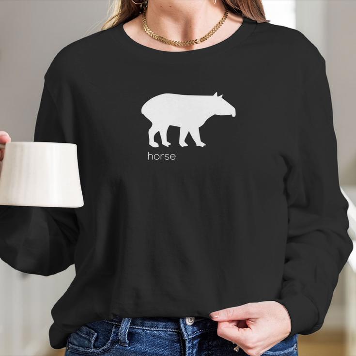 Exmormon Tapir Horse Funny Subtle Exmo Mo No Mo Tee Women Long Sleeve Tshirt