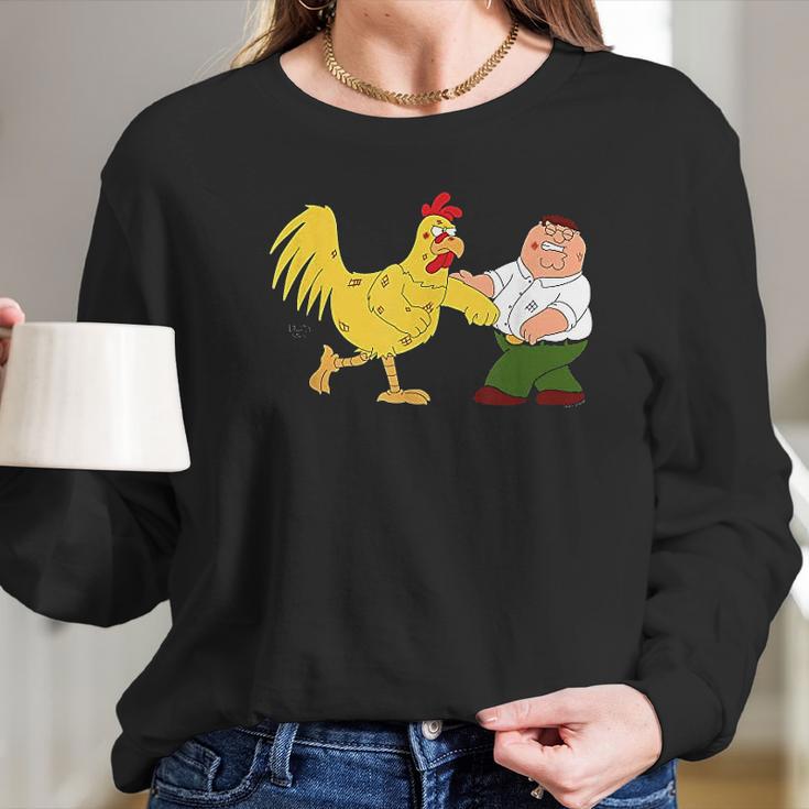 Family Guy Chicken Fight Women Long Sleeve Tshirt