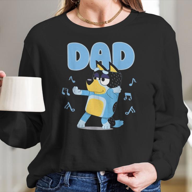 Fathers Blueys Dad Mum Love Fathers Day Women Long Sleeve Tshirt