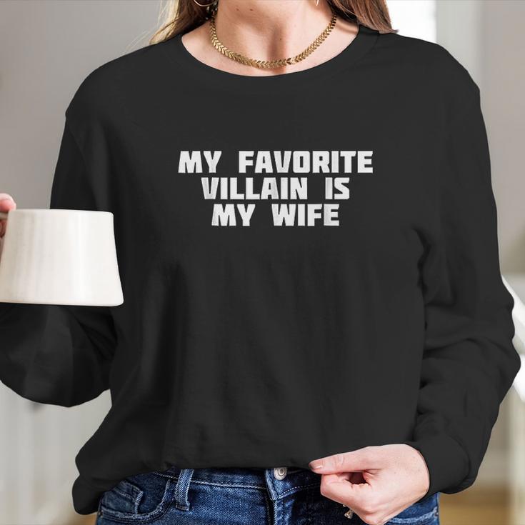 My Favorite Villain Is My Wife | Hero Heroine Women Long Sleeve Tshirt