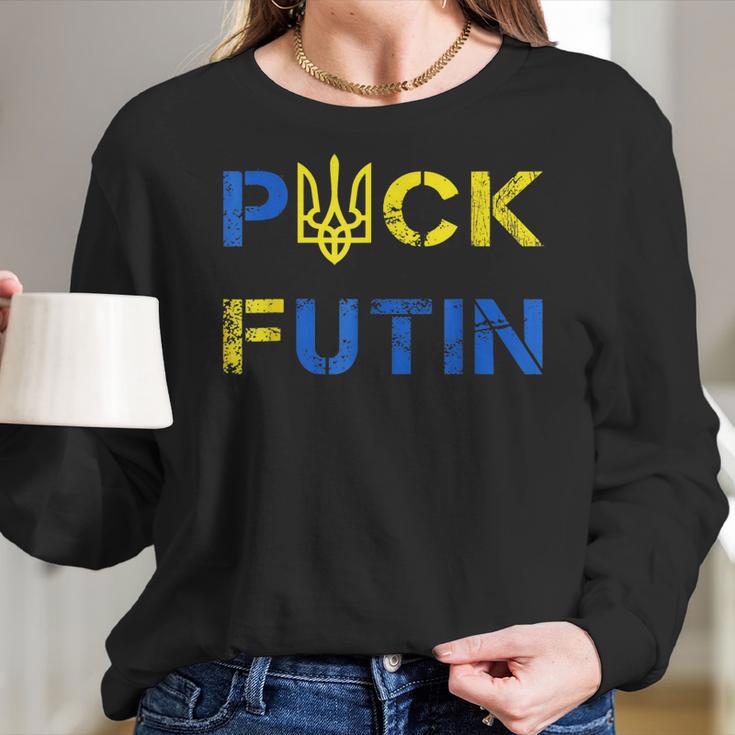 Funny Anti Putin Meme I Stand With Ukraine Ukrainian Support Men Women T-Shirt Graphic Print Casual Unisex Tee Women Long Sleeve Tshirt