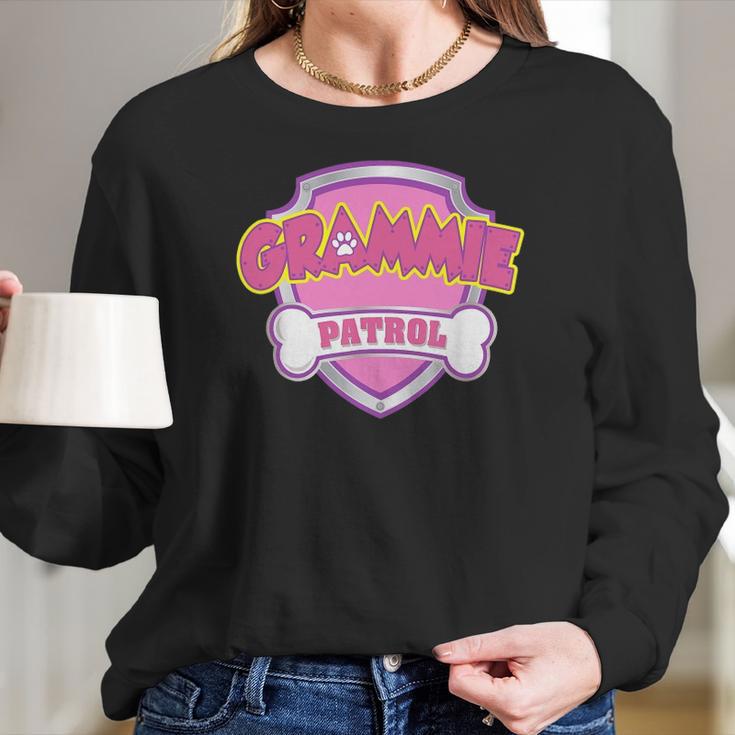 Funny Grammie Patrol - Grandma Women Long Sleeve Tshirt