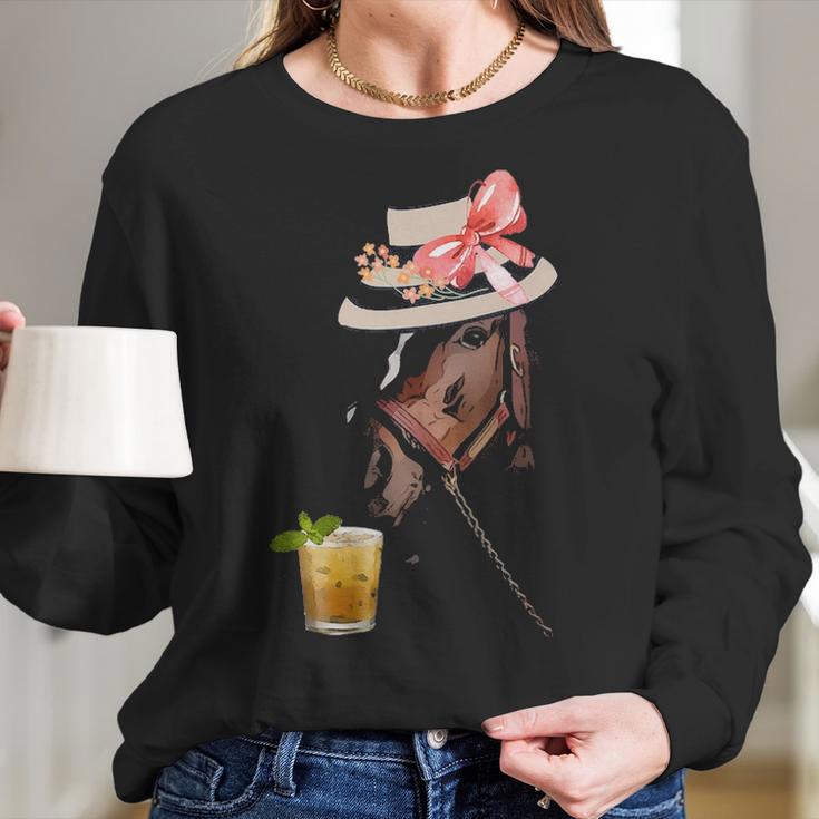 Funny Horse Derby PartyWomen Long Sleeve Tshirt