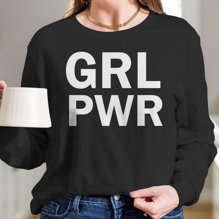 Girl Power Logo Women Long Sleeve Tshirt