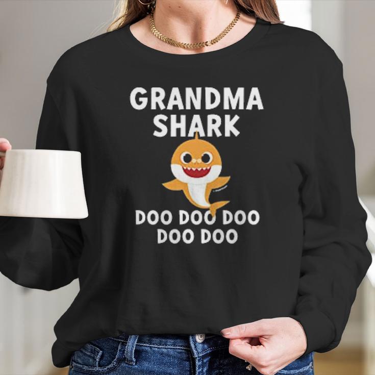 Grandma Shark Baby Shark Doo Doo Doo Women Long Sleeve Tshirt