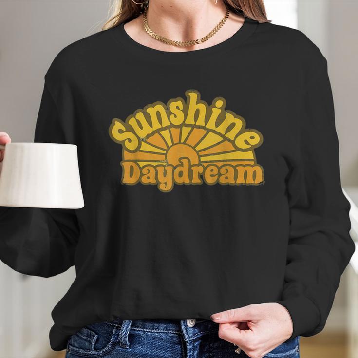 Grateful Sunshine Daydream Sunflower Rock Women Long Sleeve Tshirt