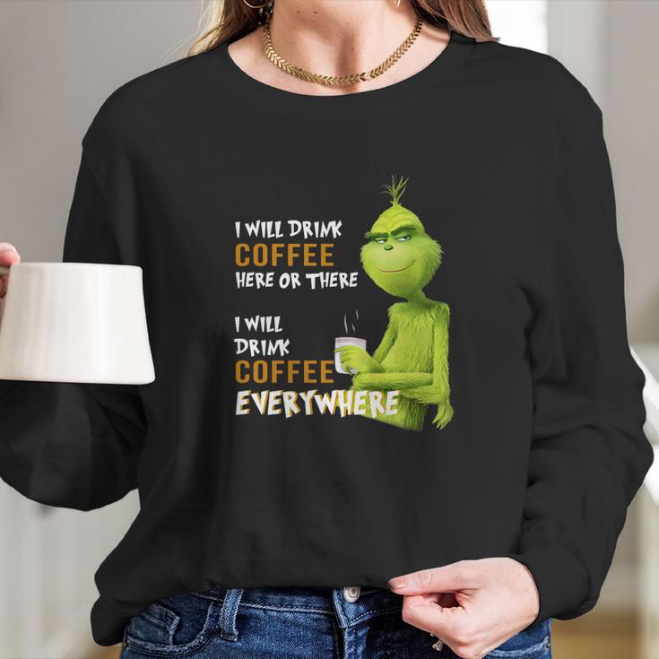 Grinch Coffee Women Long Sleeve Tshirt