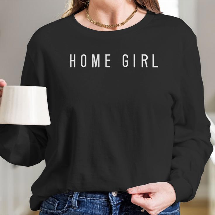 Women Home Girl Quarantin Social Distancing Women Long Sleeve Tshirt