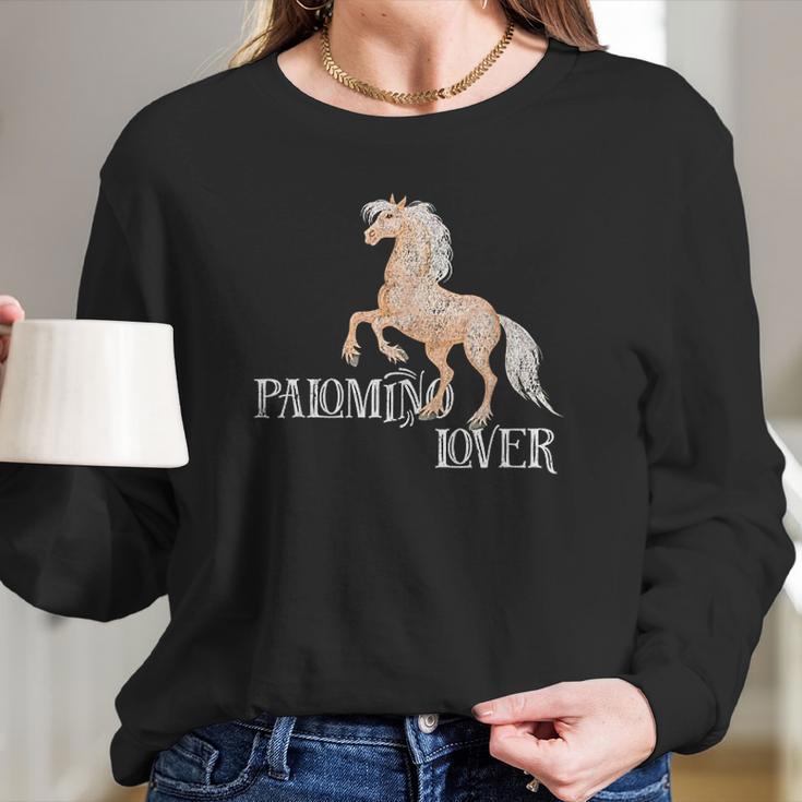 Horse Gift For Girls And Women Palomino Lover Women Long Sleeve Tshirt