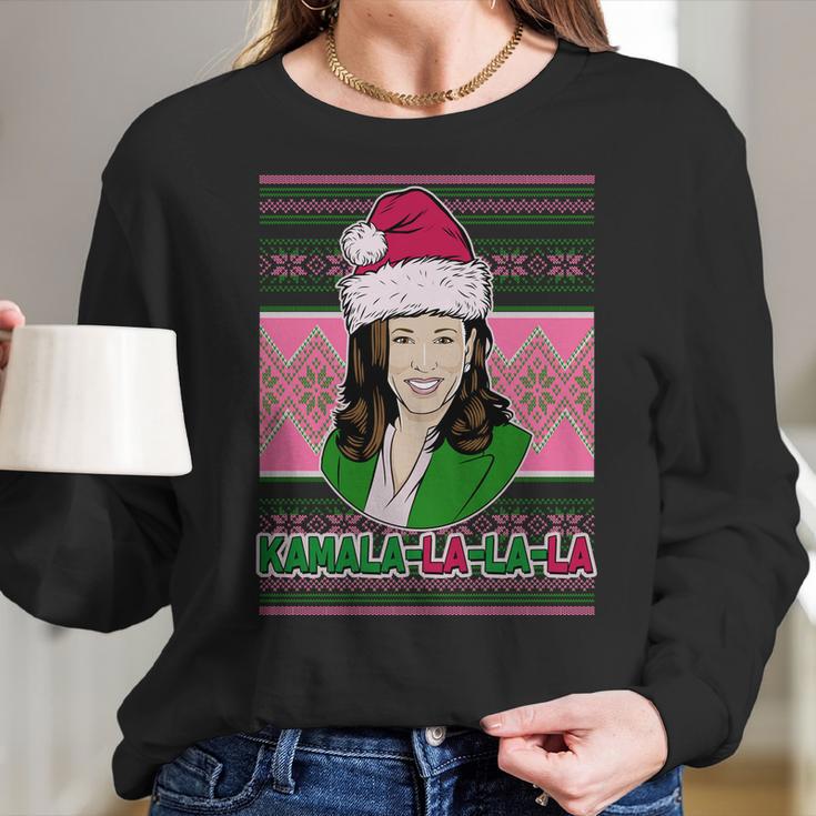 Kamala La La La Aka Ugly Christmas Sweater Women Long Sleeve Tshirt