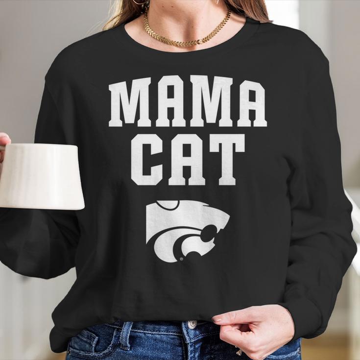 Kansas State Wildcats Mama Cat Apparel Women Long Sleeve Tshirt