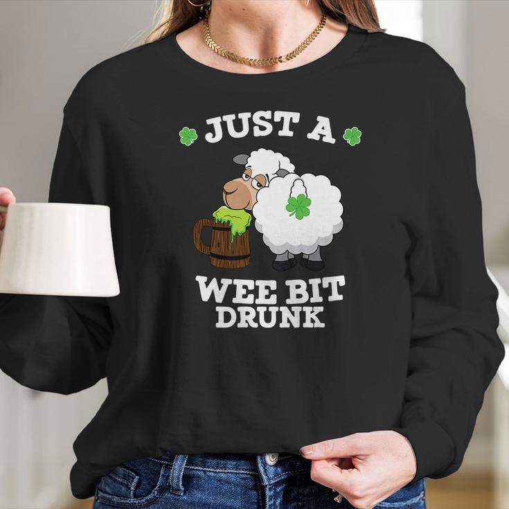 Leprechaun Sheep Beer St Paddy Day Women Long Sleeve Tshirt