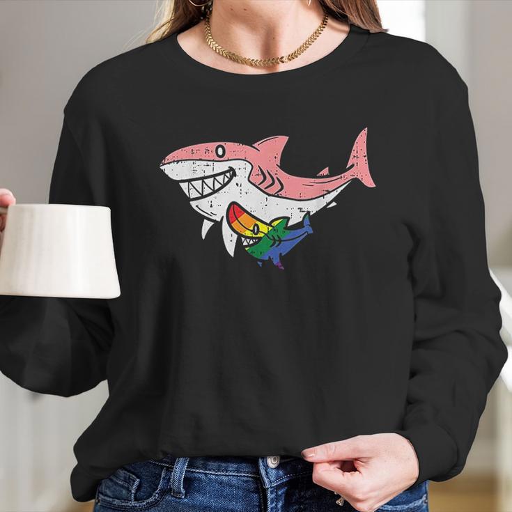 Mama Shark Baby Shark Birthday Women Long Sleeve Tshirt