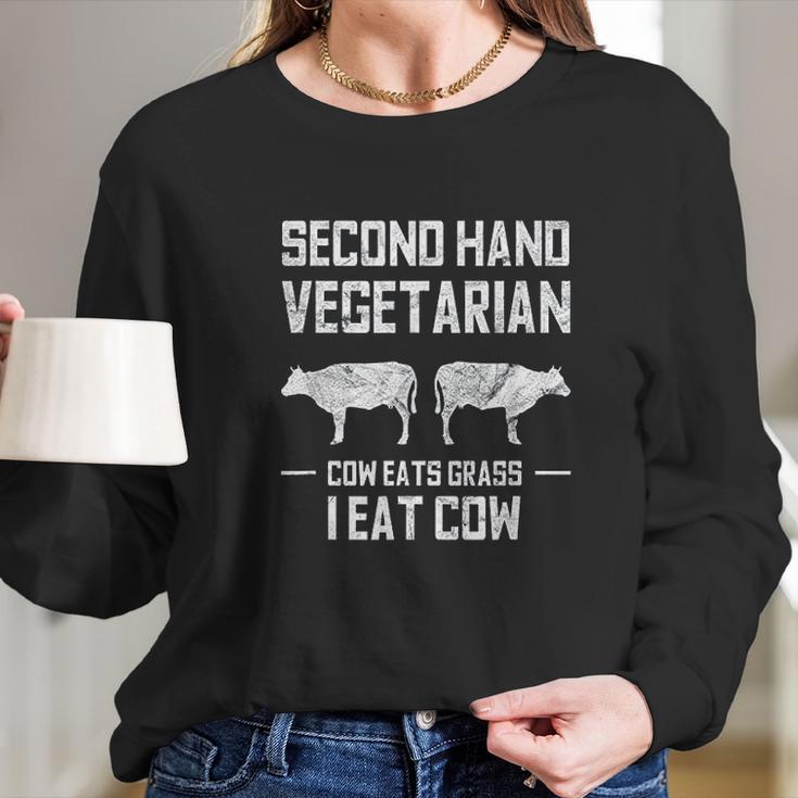 Meat Lover Funny Ketogenic Carnivore Beef Love Women Long Sleeve Tshirt