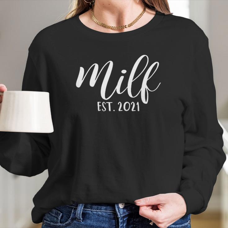 Womens Milf Est 2021 Women Long Sleeve Tshirt