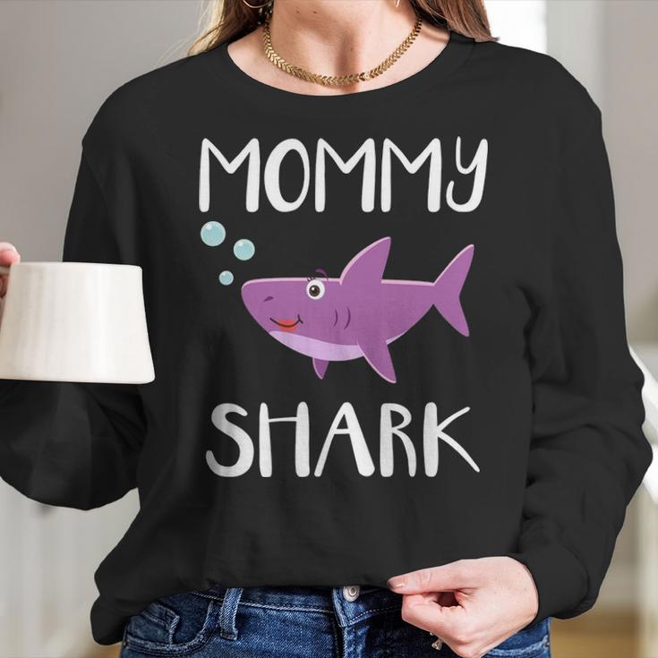 Mommy Gift Mommy Shark V2 Women Long Sleeve Tshirt