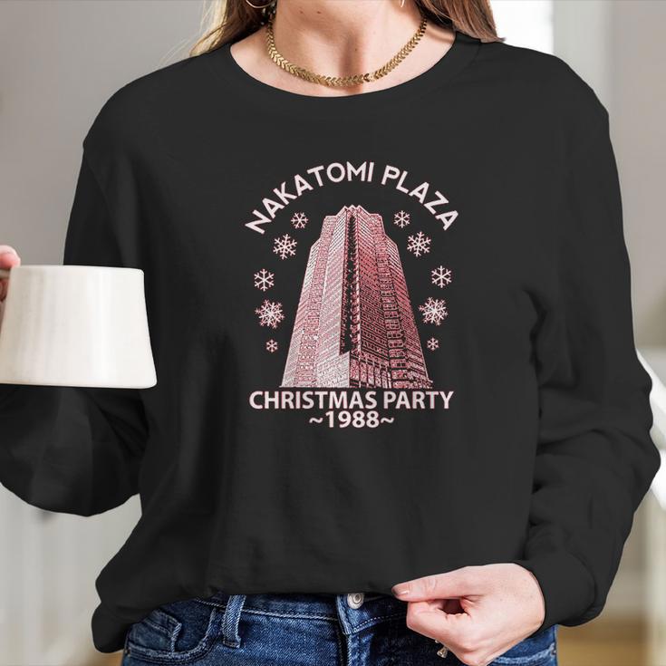 Nakatomi Plaza Christmas Party 1988 Classic Mcclane Die Hard Xmas Women Long Sleeve Tshirt