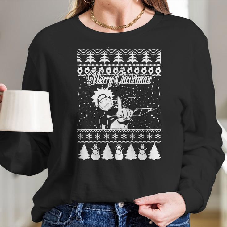 Naruto Ugly Christmas Sweater T-Shirt Women Long Sleeve Tshirt