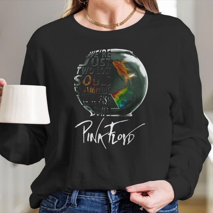 Pink Floyd Were Just Two Lost Soul Swimming In The Fish Bowl Women Long Sleeve Tshirt