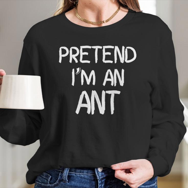 Pretend Im An Ant Christmas Women Long Sleeve Tshirt