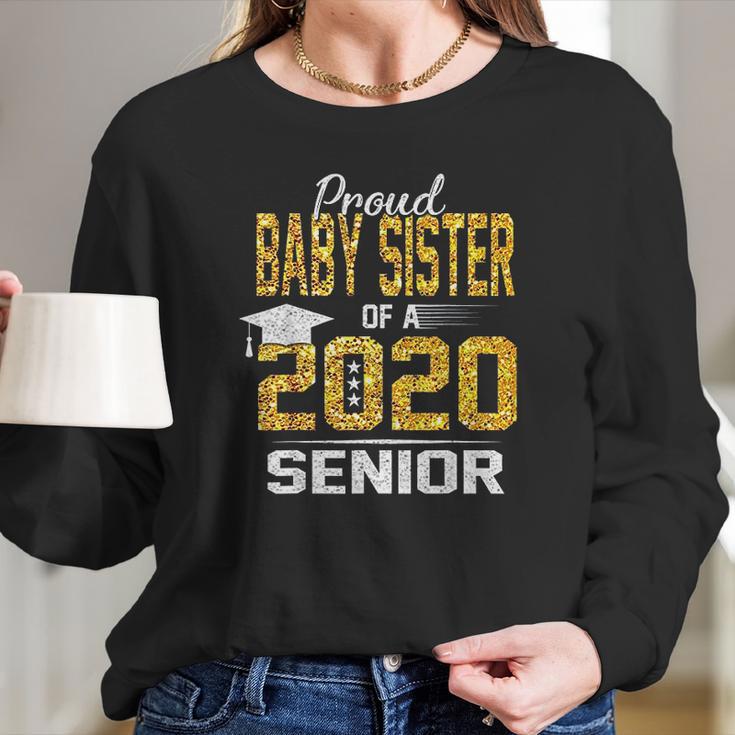 Proud Lil Baby Sister Of A 2020 Senior Women Long Sleeve Tshirt