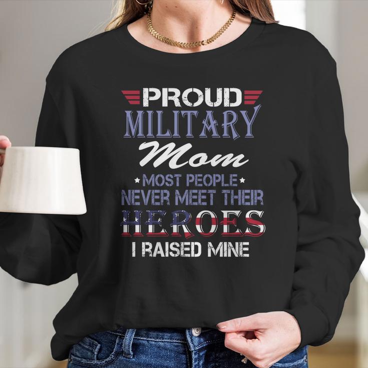 Proud Military Mom Women Long Sleeve Tshirt