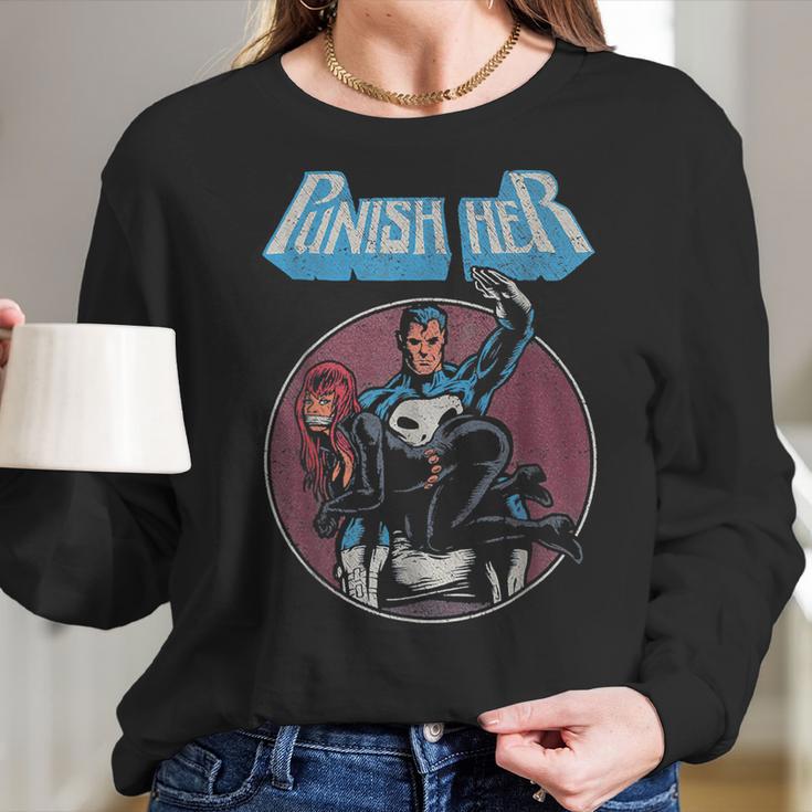 Punish Her Men Women T-Shirt Graphic Print Casual Unisex Tee Women Long Sleeve Tshirt