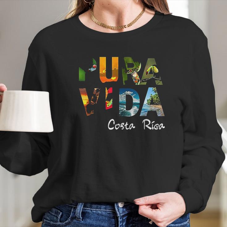 Pura Vida Costa Rica Men Women Kids Women Long Sleeve Tshirt